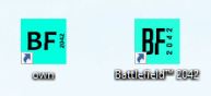 Sprudelboy13's tweet photo. @BattlefieldEADE @Battlefield I recreated your amazing windows icon. Guess which is which. #Battlefield2042 #Refund https://t.co/2yYBLymoN2