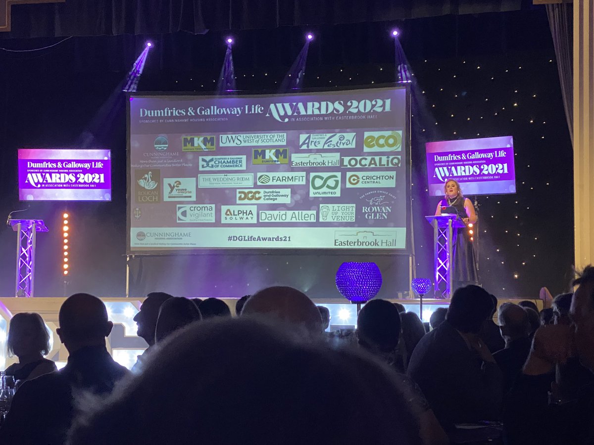 Great night at Dumfries and Galloway Life Awards! Such inspirational stories #d&amp;glifeawards