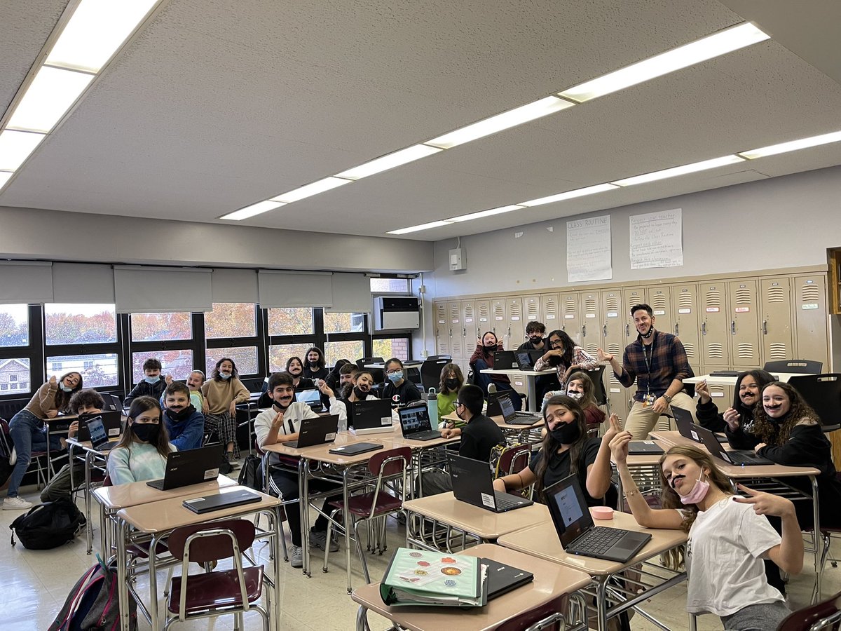 One of my classes decided to surprise me today <a href="/Movember/">Movember USA</a> #MovemberMood