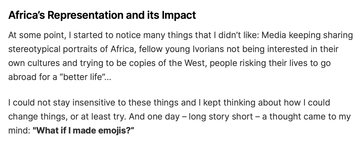 SusieKav's tweet photo. @Zouzoukwa "is turning the emoji game upside down."

Zouzoukwa is a project dedicated to promoting African cultures through emojis.

Wiki: https://t.co/sbIzrfXOFX

Hello world: https://t.co/SQZnr5Dv83

cc @seedclub https://t.co/weG1KHYPWA