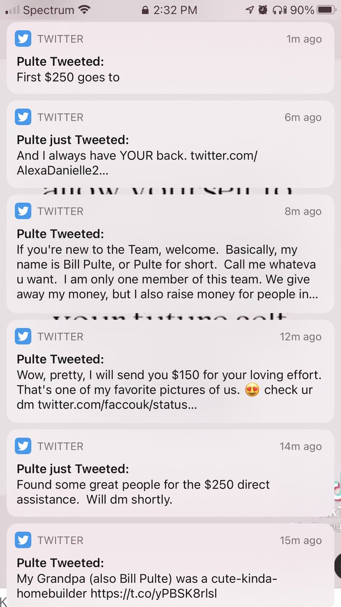 bmwade1982's tweet photo. @pulte Notifications on #teampulte #hardworkpaysoff #pultehelps $bmwade1105 https://t.co/EQBRjiVK3j