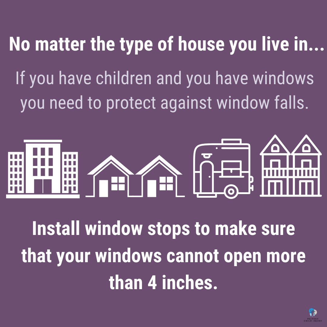 CharliesHouseKC's tweet photo. Install it! Window guards &amp; stops are the best ways to prevent #windowfalls. Visit https://t.co/0IG0nIN4Pc or check out our virtual house: https://t.co/JdZFsKxIwQ
#KeepEachOtherSafe #windowsafety #safety #childsafetymatters #BeInjuryFree https://t.co/pmC2B0IDtv