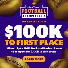 YahooFantasy's tweet image. Last social contest so we're picking the top 2 entries!

1. Reply with your pick for top fantasy RB this Sunday using #YahooFantasyFootballChampionship
2. Predict their total fantasy points for Week 10 using Yahoo Standard Scoring (tiebreaker)
3. Like + RT + follow @YahooFantasy