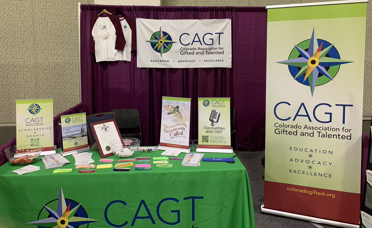 Come say hi! Stop in at the #NAGC21 Exhibit Hall and get your CAGT swag and chat with one of our members!