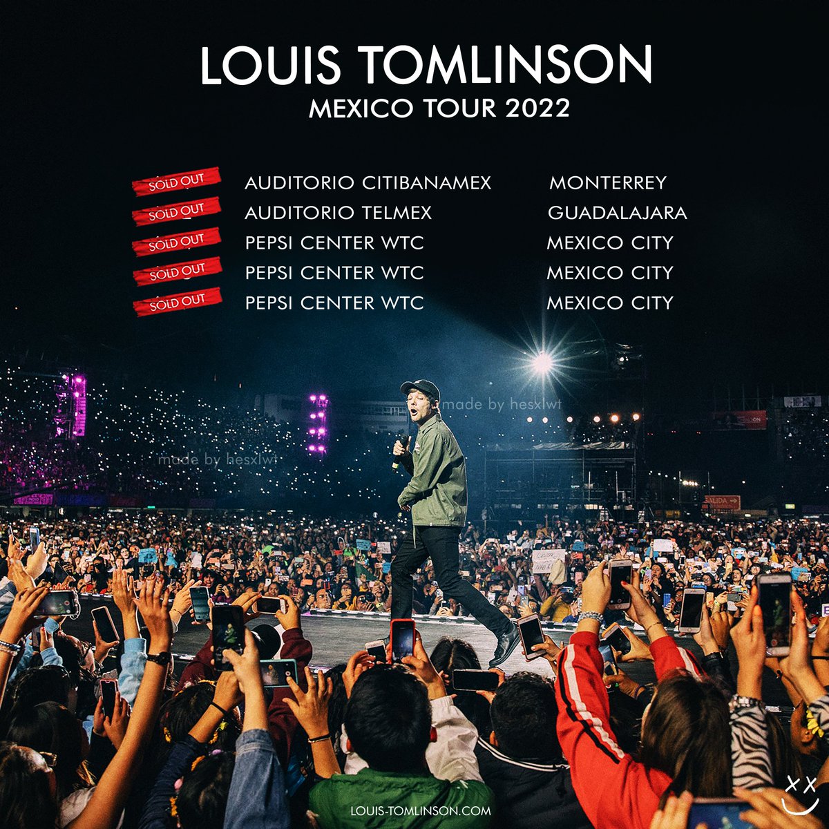 LTMexicoTour's tweet photo. 🚨| OFICIALMENTE EL "LOUIS TOMLINSON MEXICO TOUR 2022" ESTA COMPLETAMENTE AGOTADO!! https://t.co/Trce1CQXJG