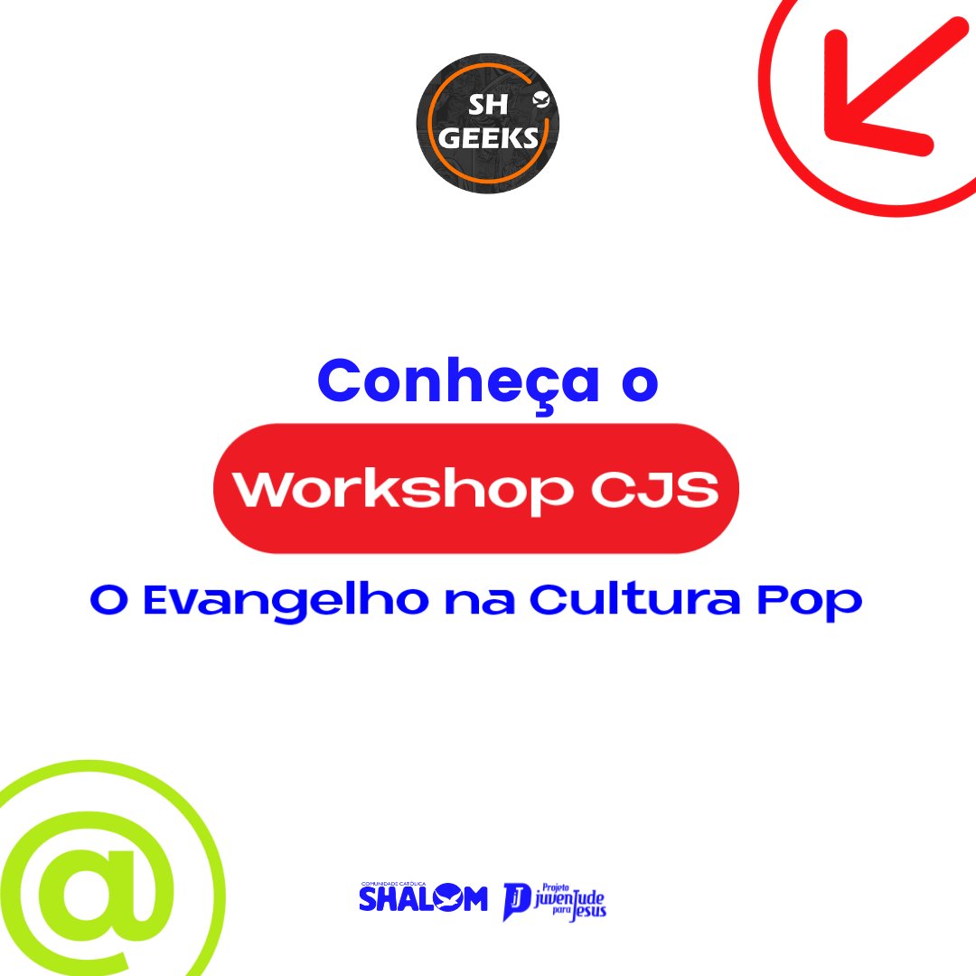 shgeeks's tweet photo. Workshop: O Evangelho na Cultura Pop
Aqui para vocês em primeira mão um resumo dos temas que serão abordados no nosso workshop do CJS 😁🙌🏼
E você? Não vai perder esse workshop, né? 🤔🤔🤔
Pois corre no site do CJS faça inscrição!!😎👏🏼🥳
#CJS2021 #shalom https://t.co/EUlslReUeq