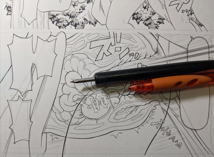 早朝から断面作業。 