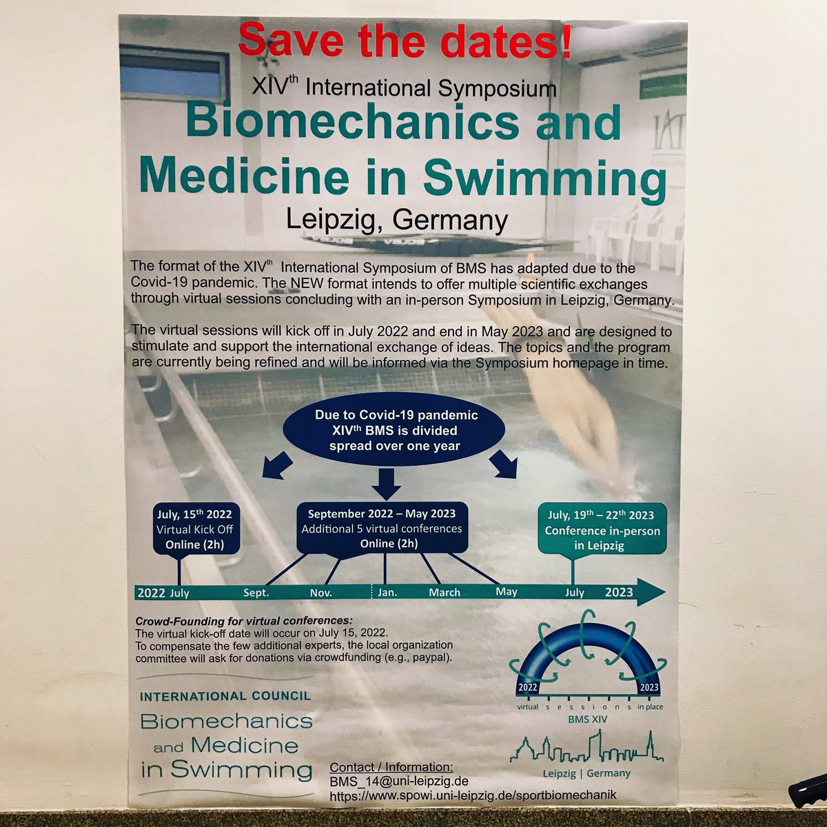 RodrigoZacca's tweet photo. Biomechanics and Medicine in Swimming XIV π©πͺ 2022
Save the date!
#BMSXIV https://t.co/BkL2Wjjpz6