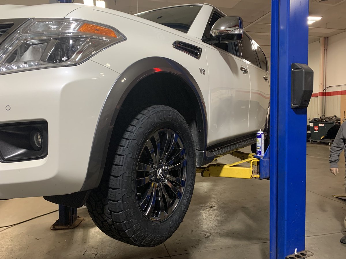 matthewkirkwood's tweet photo. Accumulating snow this wknd means it time for the snow tires. #safeinthesnow #wmiwx https://t.co/OPZP97fOef