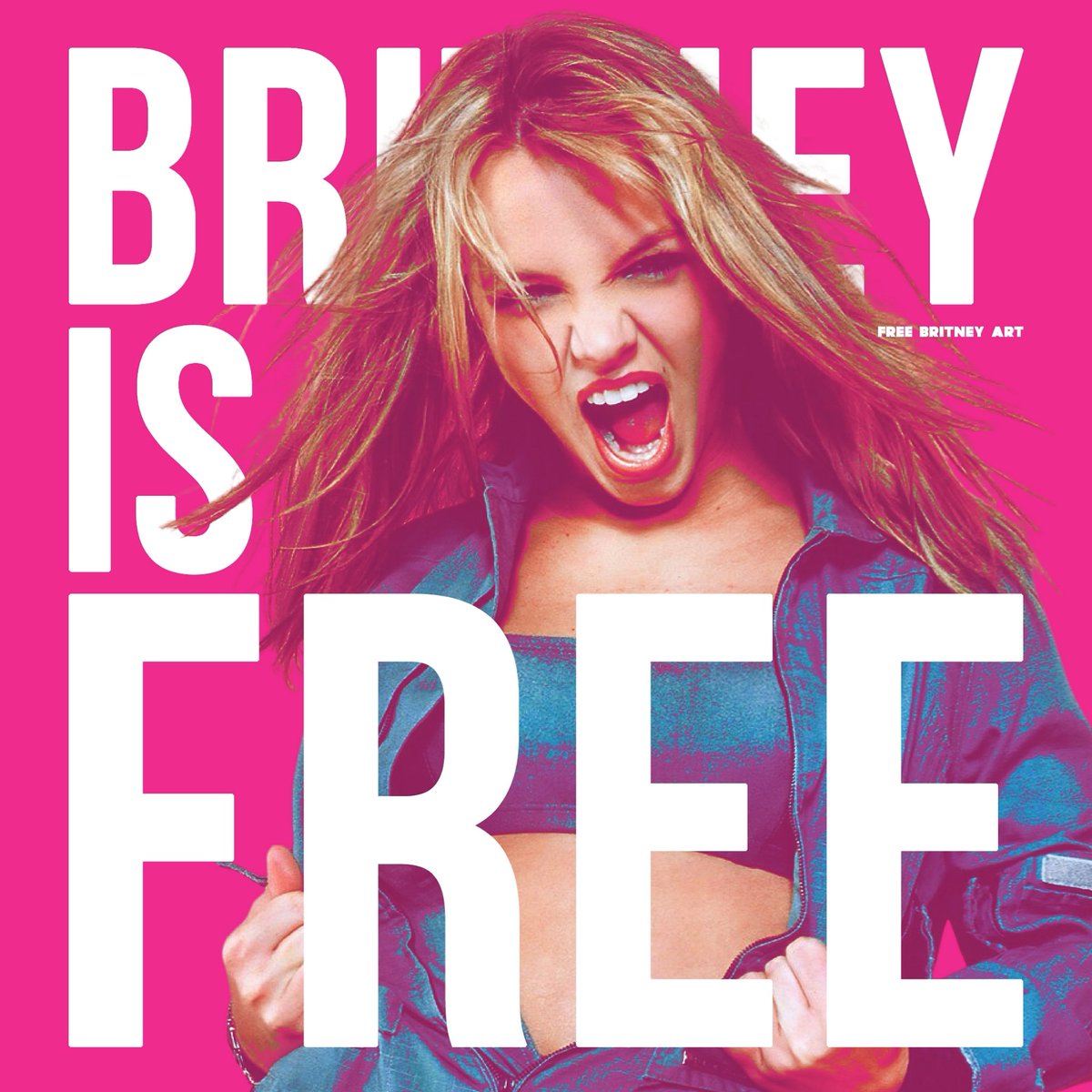 FREEBRITNEYART's tweet photo. 🔥 From #FreeBritney to #BritneyIsFree 🔥 https://t.co/aCQ0jENqKQ