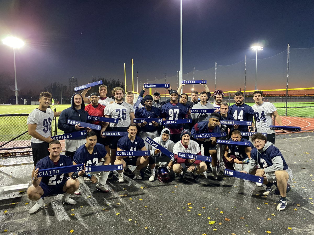 Maritime Football (@maritimefb) on Twitter photo Last practice of the regular season. 
We have our senior class break a board and present one to them with their name on it. 
A big thank you to this group of guys! We appreciate your hard work, dedication and your fight! 
#WARFACE #ALLIN Last practice of the regular season. 
We have our senior class break a board and present one to them with their name on it. 
A big thank you to this group of guys! We appreciate your hard work, dedication and your fight! 
#WARFACE #ALLIN