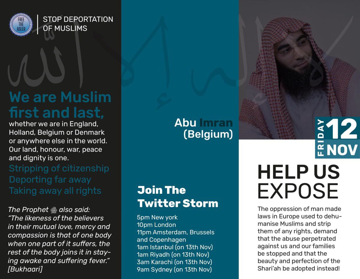 UmRosesham2's tweet photo. Prophet (SAW) said: “The likeness of the believers in their mutual love, mercy and compassion is that of one body; when one part of it suffers, the rest of the body joins it in staying awake and suffering fever.” [Bukhaari]
#Stop_Deportation_of_Muslims https://t.co/PStMz6Gizr