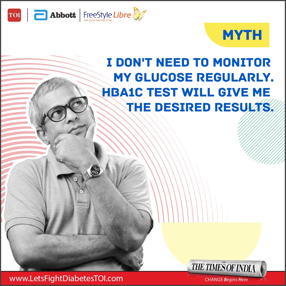 LFDiabetesTOI's tweet photo. Continuous glucose monitoring can help people with diabetes to overcome the limitations of HbA1c in diabetes management.

Just #AskYourGlucose and end your diabetes dilemmas.

Take the Glucose IQ Test: https://t.co/5SRouVihWO

#LetsFightDiabetes
#FreeStyleLibre https://t.co/RsZRjSXQqp