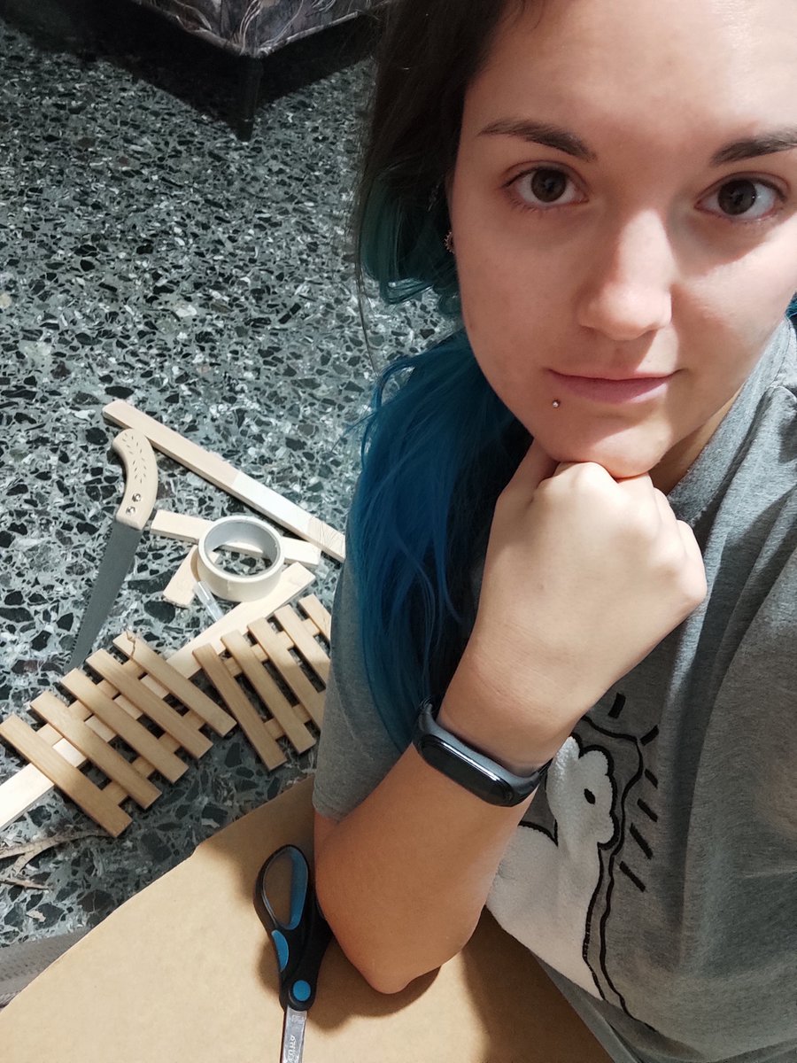 still_nadi's tweet image. Oh I'm sorry... Isn't 5-6am prime time to build more stuff for your pet bunny? 🐰 My bad. #bunny #stillawake