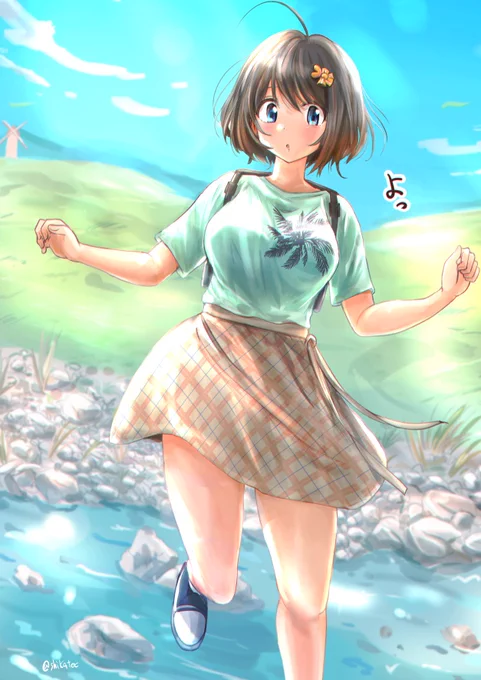 晴れた日はお出かけしましょう
#オリジナル 