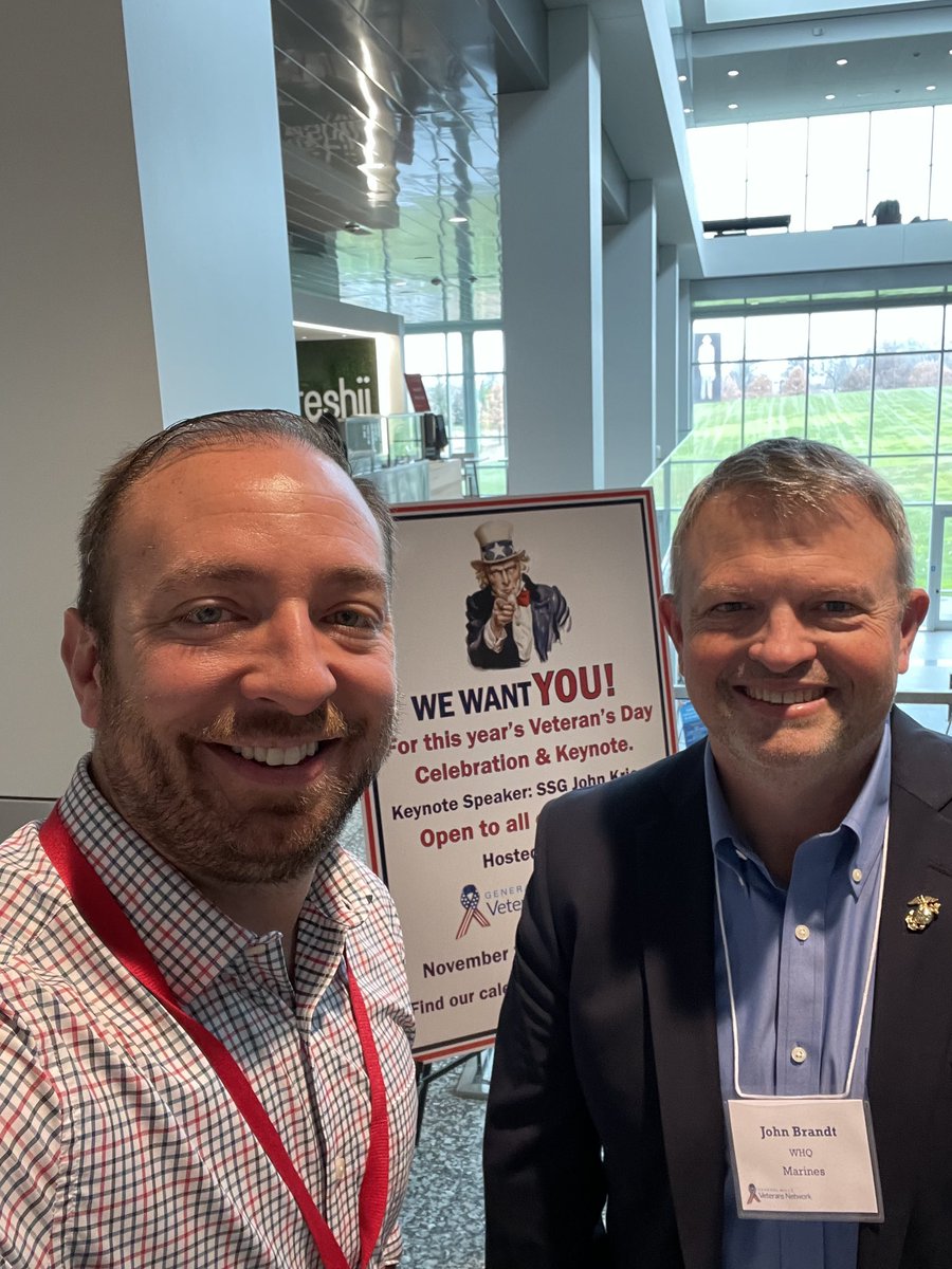 johnbrandt25's tweet photo. @johnkriesel @johnkriesel thanks for sharing your incredible story and sharing part of your Veteran’s Day with our Veterans Network at General Mills!  So moving and inspiring. I received so much positive feedback. Thanks again brother! https://t.co/4kelbjNKSS