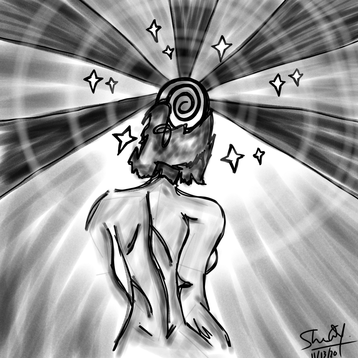 wtchmnn07's tweet photo. The is my digital art made in ibisPaint entitled "Wisdom," wherein each wisdom of an individual is the beauty of life.

#ShellArtInteract2021 
#JuanArtNation 
#Shell https://t.co/4e9ADms7Bm