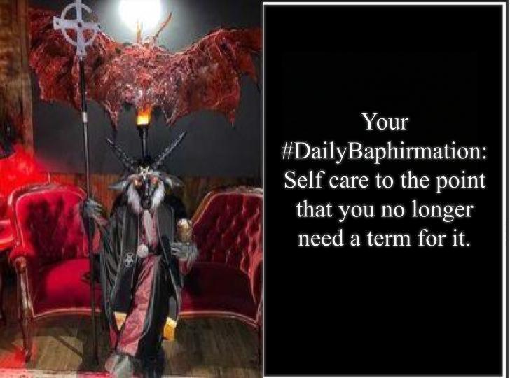 SatanicSF's tweet photo. #DailyBaphirmation https://t.co/Rwahdijsp8