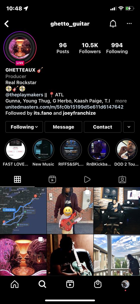 ItsBrienW's tweet photo. whenever you hear that guitar playing on Gunna’s song … just know it’s a #BreakthroughBoy making the hits 🥱🐍🤫 https://t.co/8W25H3eAx3