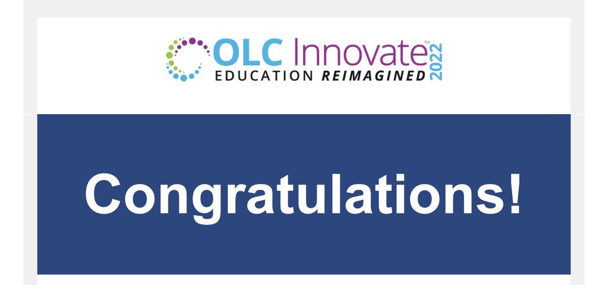 alwaysbteaching's tweet photo. Exciting news! Proposals accepted by both @ITCeLearning and @OLCToday for Spring conferences!
See y’all in Vegas and Dallas!
#itcelearning #olcinnovate https://t.co/uzWhzqXFUT