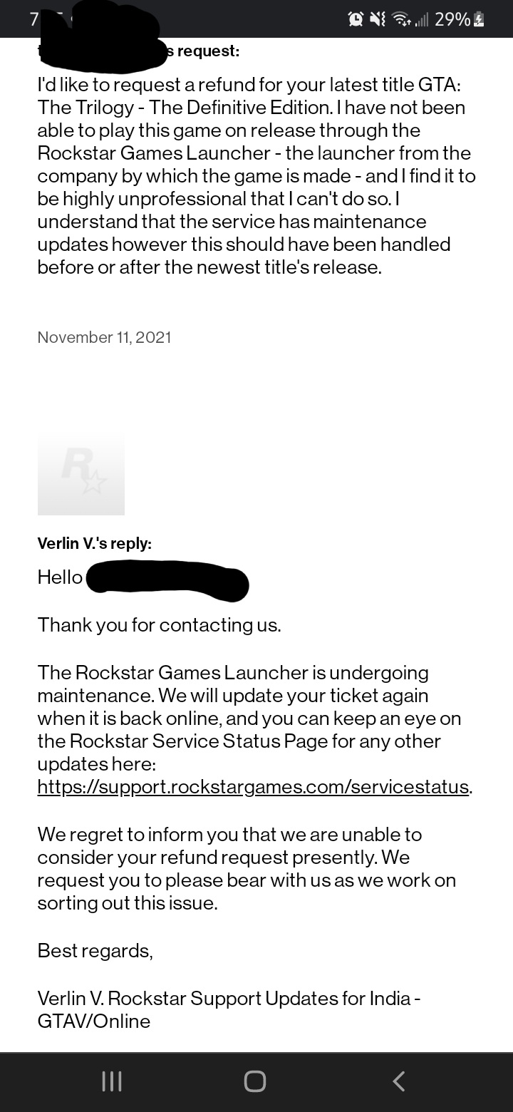 How to Request a Refund from Rockstar Games 