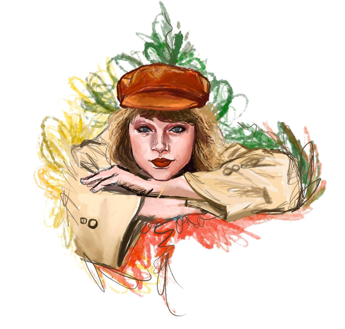 CorbinLeedy's tweet photo. A drawing for #TaylorsVersion https://t.co/akwgekXYnr