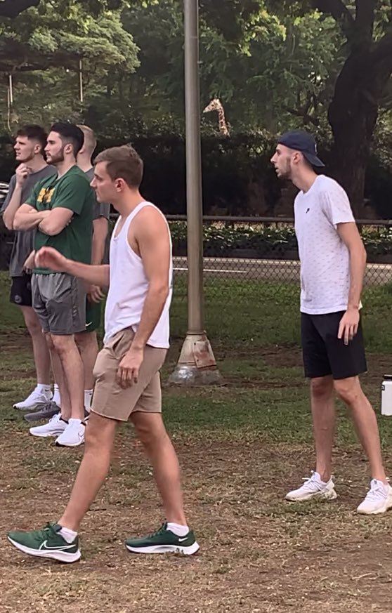 UAAMBB's tweet photo. Final walkthrough preparations for the opening weekend and the Giraffes were very interested in our game plans. 1st game tomorrow 1:00p HST/2:00P AST vs Hawaii Pacific @smcollegehoops @DIIHoops @Division2Hoops @AKNewsNow @LC_Recruiting @GNACsports https://t.co/Dy5Ygy0K28