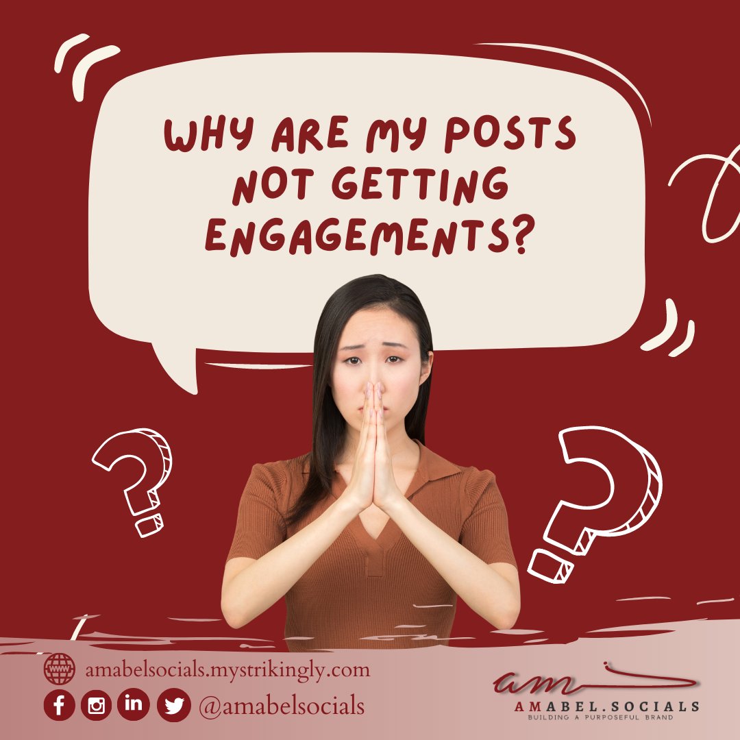 amabelsocials's tweet photo. Your social media engagement rate is the percent of people who saw your content and commented, liked, or shared it. It is critical to have high engagement rates, but coming up with strategies to get this can take up time. We can help you with this,call us and book an appointment https://t.co/aWoZJ8NqT7