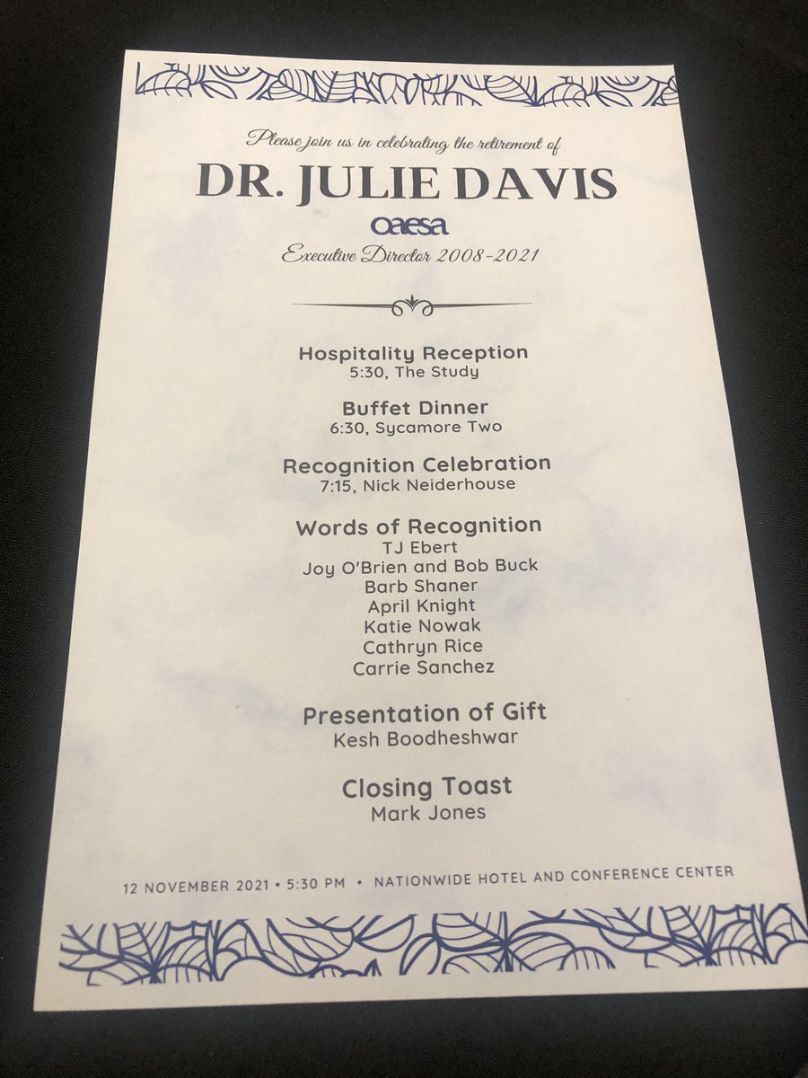 KatherineRNowak's tweet photo. Celebrating an amazing educational leader and mentor @julie_jdavis ! You have impacted and inspired so many! #intentionallyconnect #effectivelydevelop #passionatelyadvocate #OAESAForYou https://t.co/g3xx5mKRdb