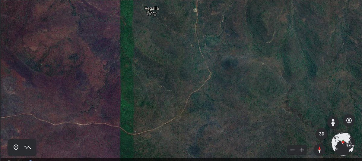 mb_telangana's tweet photo. #MissionBhagiratha team did splendid work to create drinking water infrastructure facilities in remote tribal habitations situated in deep forests of entire Telangana @ #Bhadradri. Google pics downloaded from Google earth and from our GIS website @SmitaSabharwal @DayakarRao2019. https://t.co/ZJXmbO0Uwm