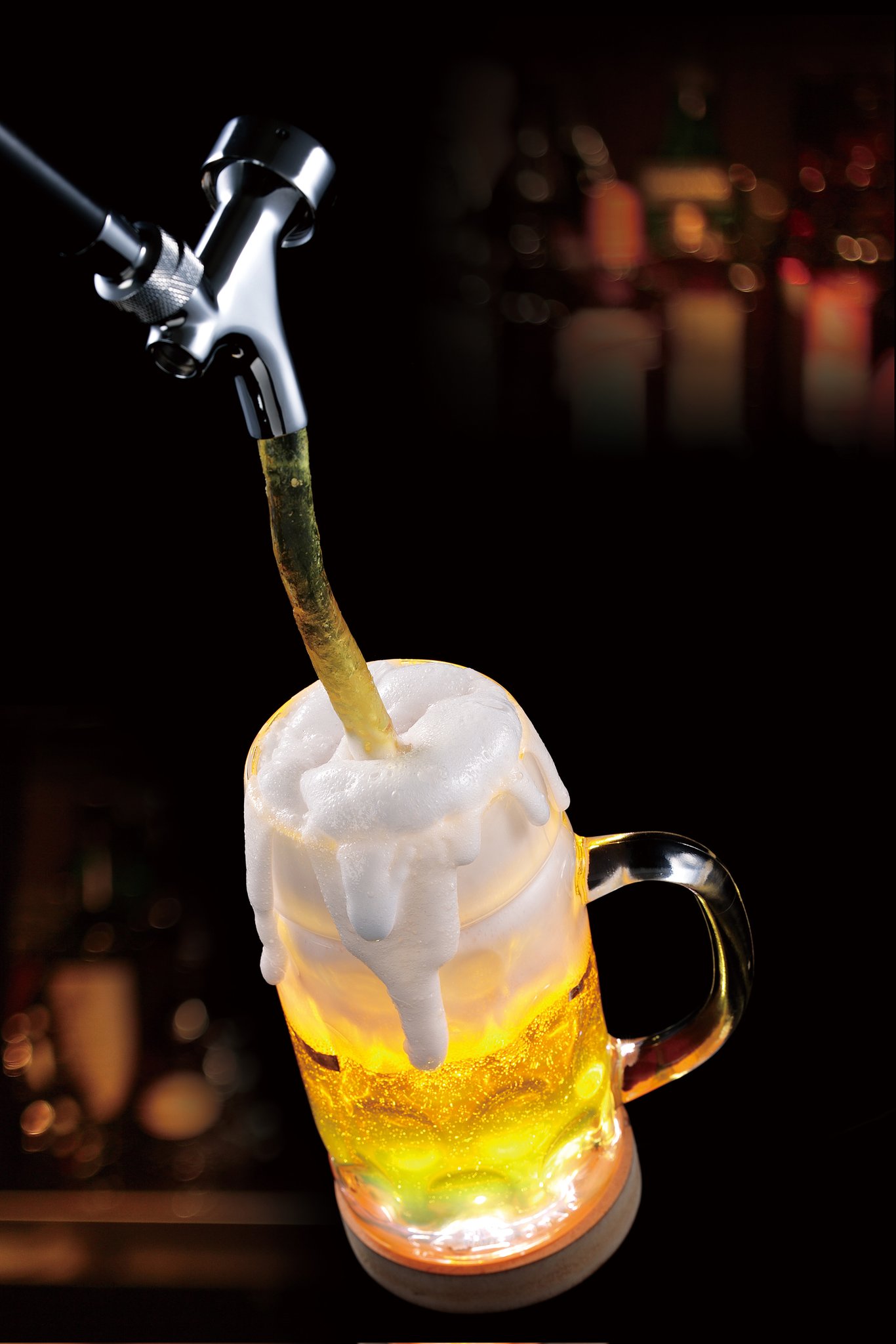 いち　食品サンプル　ビール　麒麟ビアジョッキ　水滴付き 食品サンプル ビール 麒麟ビアジョッキ 水滴付き 【公式通販】