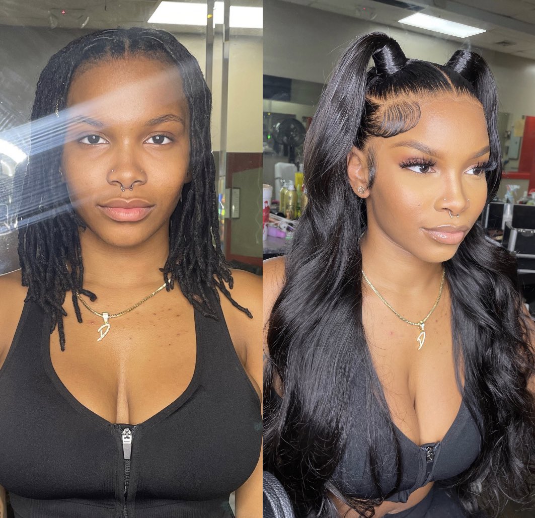 pplaybunny's tweet photo. My sister let me transform her <3 beautiful both ways 💖💝 https://t.co/9jLoUO6oCt