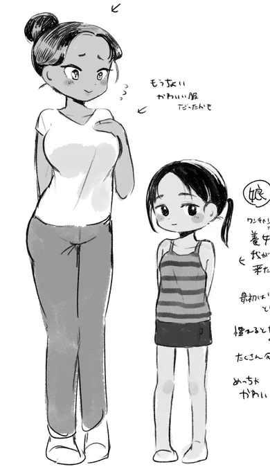 娘も褐色だったかもしんねぇ…… 