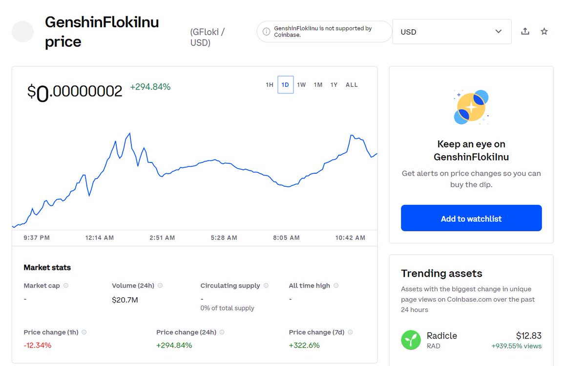Gkingcoin's tweet photo. 🚀🚀CoinBase Coming 😍😍
https://t.co/as8Q6MxQs8
#GFloki #BSC #BNB #BSCGem https://t.co/p23AydC4cB