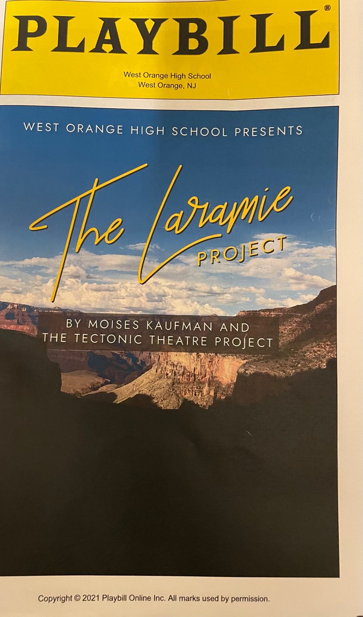 This was an amazing performance tonight by students. There is another show tomorrow at 7:00. <a href="/woschools/">West Orange Schools</a>