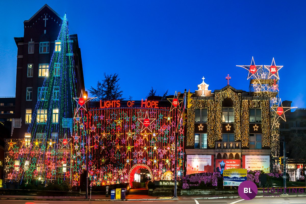 BL_Lighting's tweet photo. BL Lighting is a proud founding sponsor of the Lights of Hope celebration! Since 1998, St. Paul’s Foundation has illuminated the streets with a breath-taking display of Christmas lights. This year's event starts on November 18th. Donate at:https://t.co/uBYjBIDsvE #LightsofHope https://t.co/z2qLo9hYM5