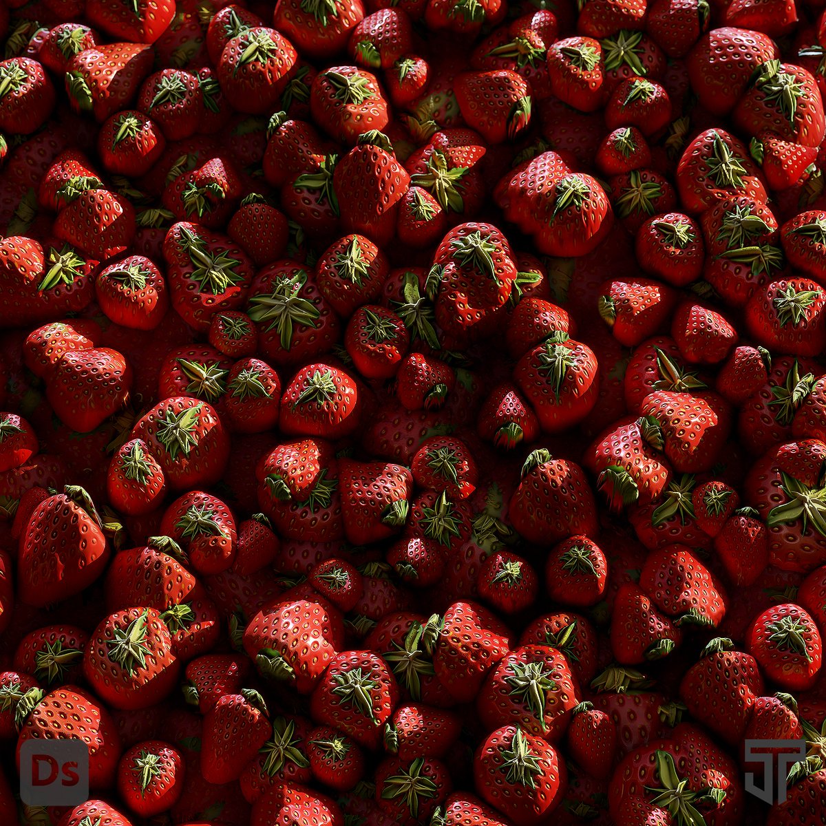 JoeTaylorArt's tweet photo. #Nodevember Day 11-12 - 'Red' Strawberries! @Substance3D https://t.co/FKAaQ3dLUW