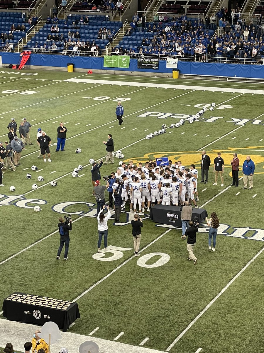Congratulations to the 2021 Class A football champion Blue Jays!  Great job to all players and coaches!