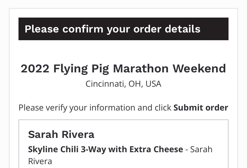 SarahRiveraSTEM's tweet photo. Welcome back, bad decisions of running, 2022 edition! #FlyingPig #CincyBound https://t.co/Z1n3NYrN3z
