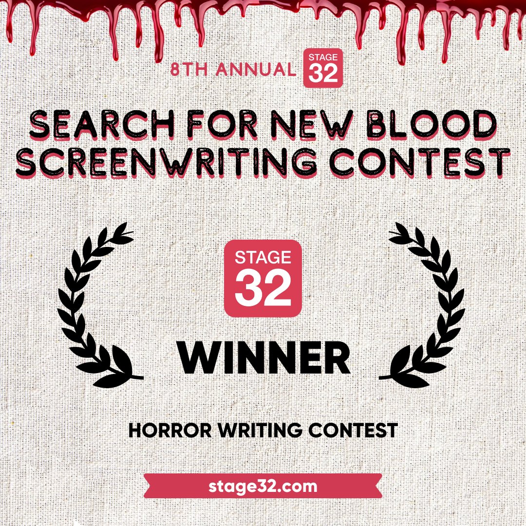 LordFingly's tweet image. I'm so excited to have heard I've been awarded first place in the @Stage32 Search For New Blood Screenwriting Contest for my script 'The White House In The Woods'.  Thank you so much to all the judges!