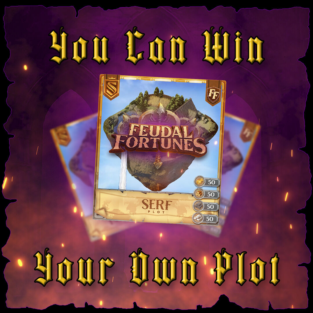 FeudalFortunes's tweet photo. Want to make sure you get a #FeudalFortunes land plot NFT? 

Join our discord to take part in our #giveaway and #whitelist competition! We are giving away over 100 #LandPlot NFTs! Get ready to get yours now!

Join our Discord: https://t.co/9msP1WlszT https://t.co/TJtkNSSfrS