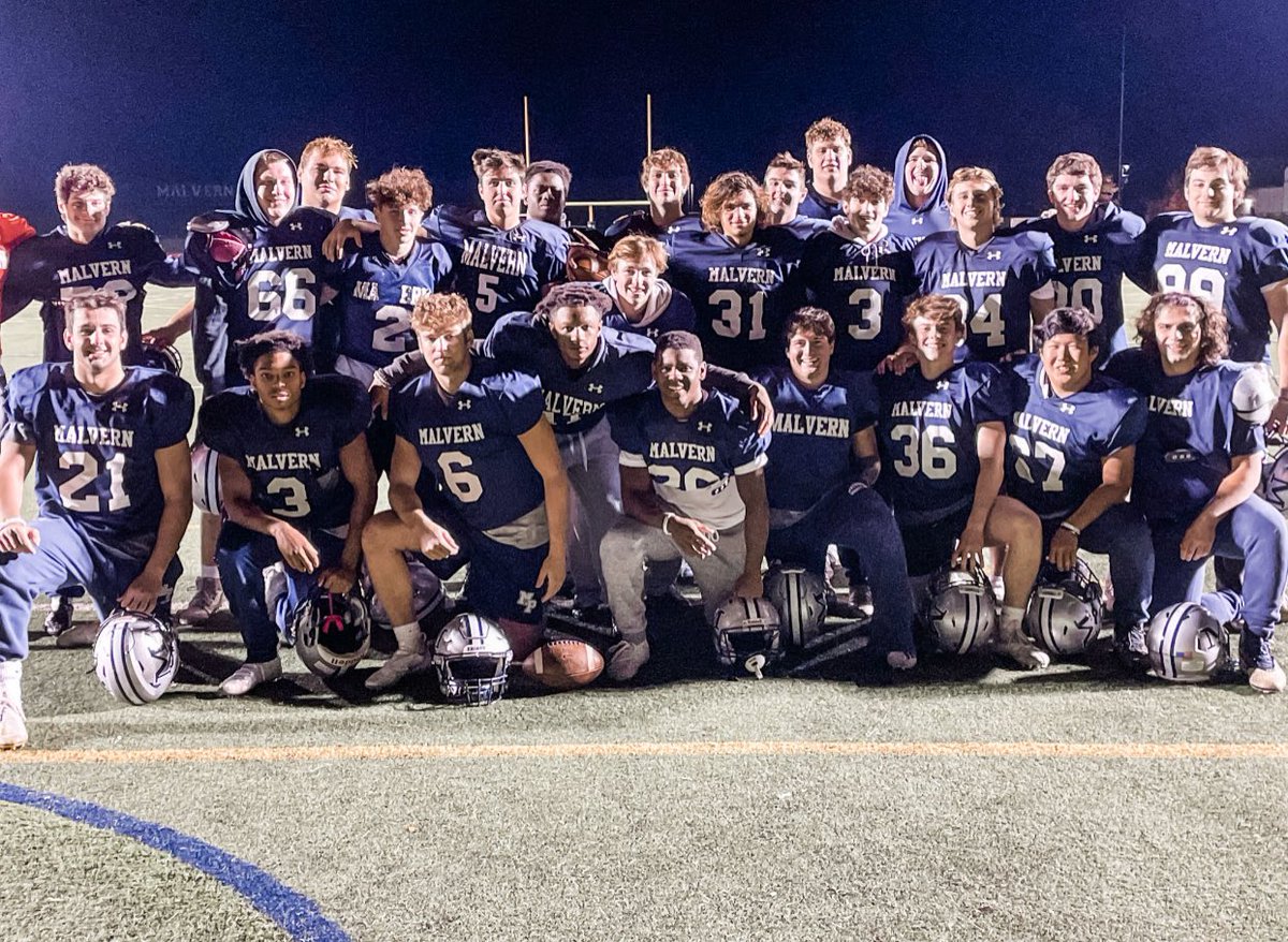 MalvernPrepFB's tweet photo. Bittersweet evening…The final practice for the 2021 season.  Best of luck to these 28 young men! You will be missed 🤍 https://t.co/b2jbAU7Au2