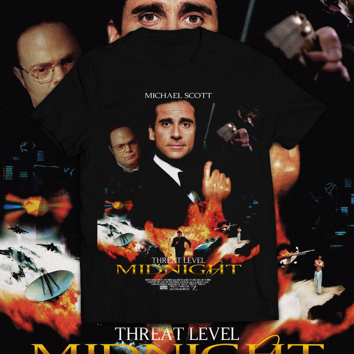 Saw this cool VHS of Threat Level Midnight on IG earlier today so decided to remake the poster with some additions &amp; here we are.