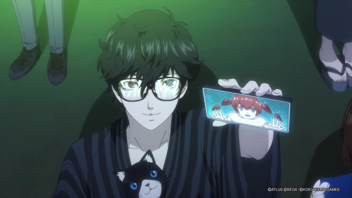 goro akechi's playing persona music at the pub tweet media