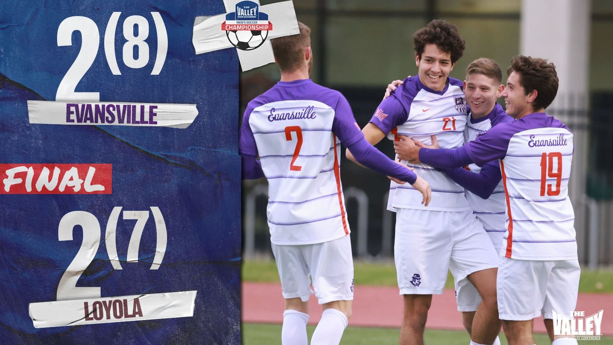 MVCsports's tweet photo. ON TO THE 'SHIP‼️

@UEAthleticsMSOC earns its first trip to the #MVCsoccer Championship game since 2009 after a PK shootout. https://t.co/padUdxR0lx