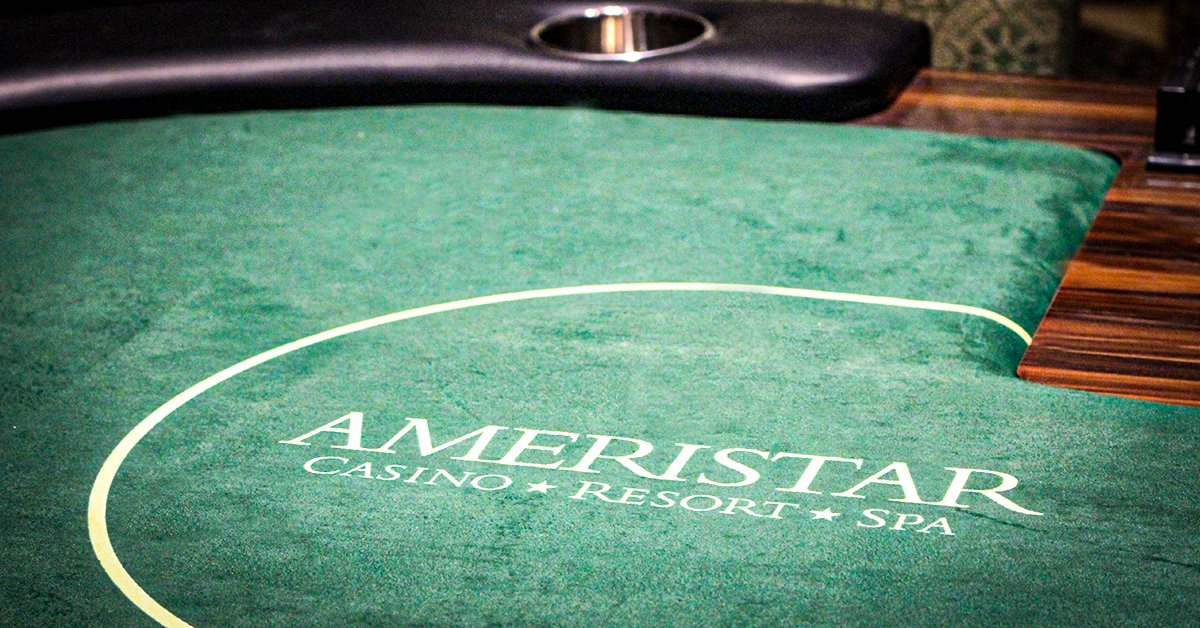 AmeristarSC's tweet photo. The Bad Beat #Jackpot in our 17-table #poker room is officially over $100,000. Cash game buy-ins start as low as $30. Come take a shot at a monster payday!

Call the poker room at (636)940-4400 for more info or to add your name to a list to play. https://t.co/C76SPIAYB3