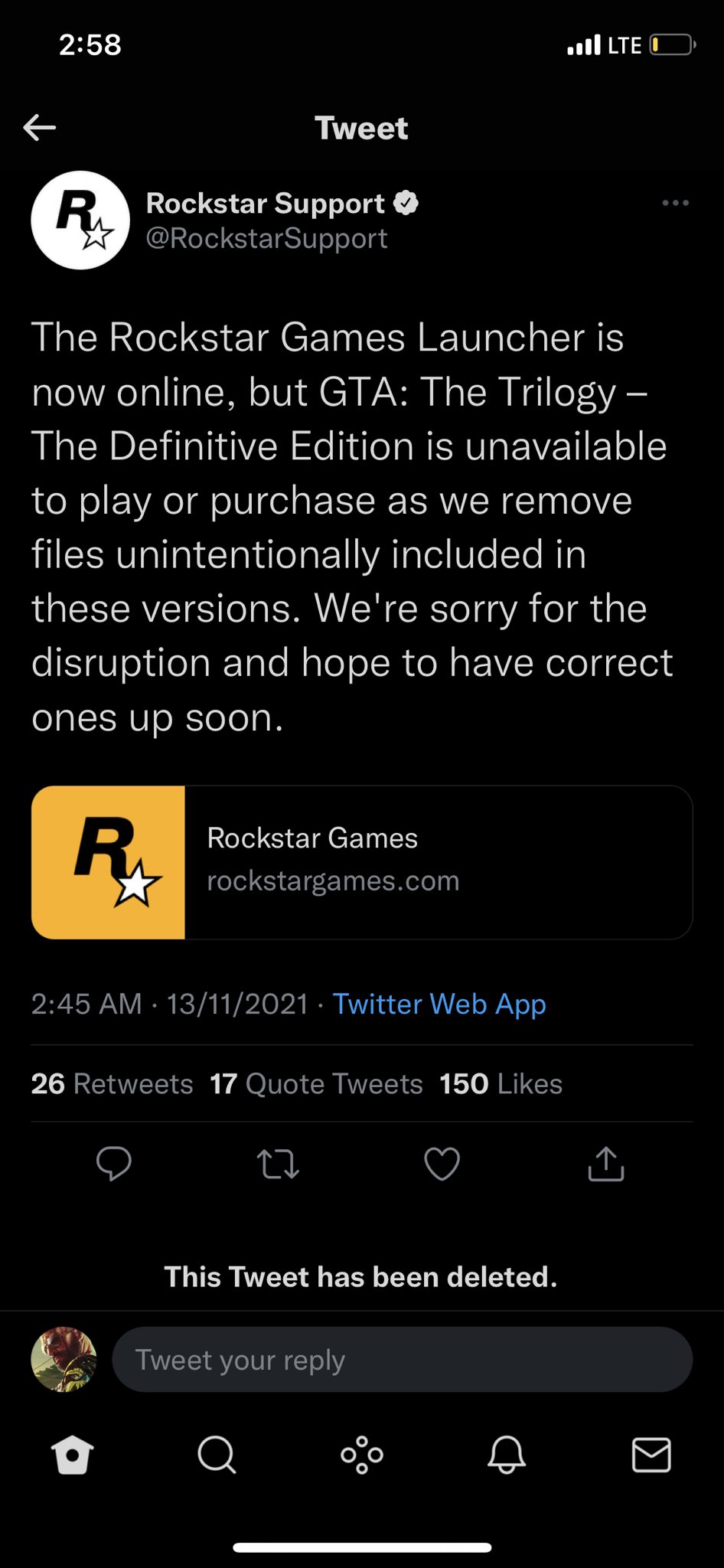 Rockstar Games Launcher has to update before uninstalling : r