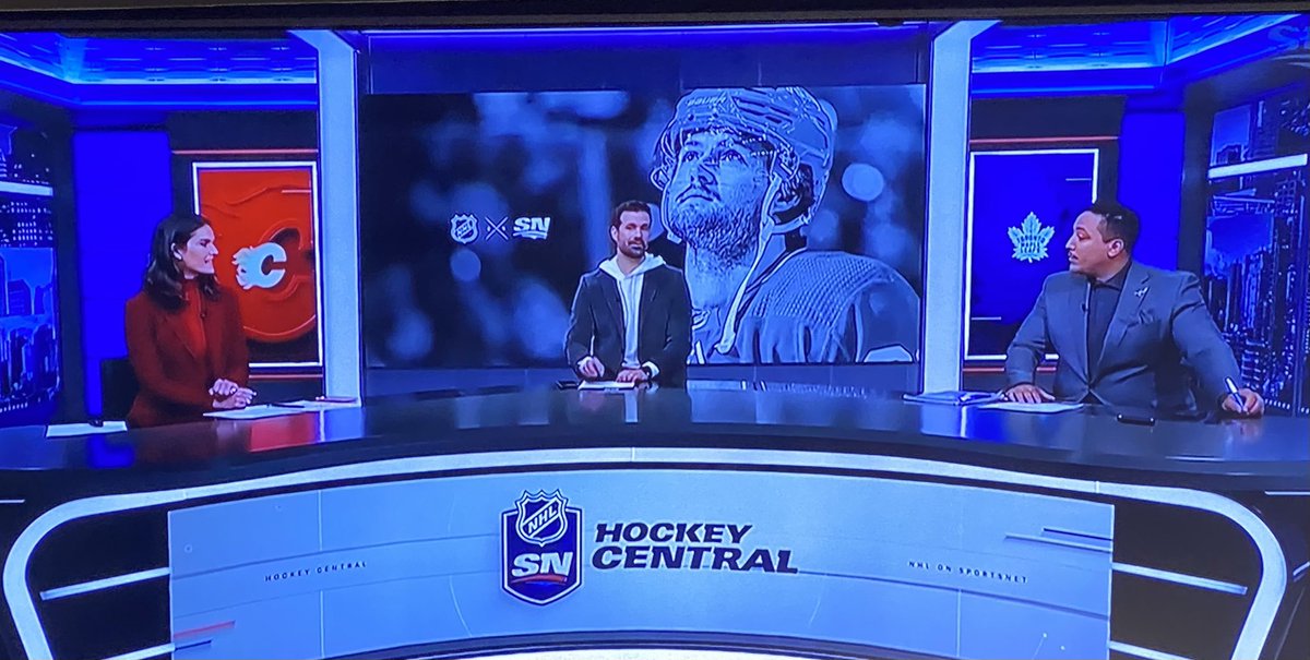 kenmnichols's tweet image. So it’s hoodies and golf shirts?
I guess ⁦@Sportsnet⁩ is going full basement broadcast? 
#notprofessional
#toocausal