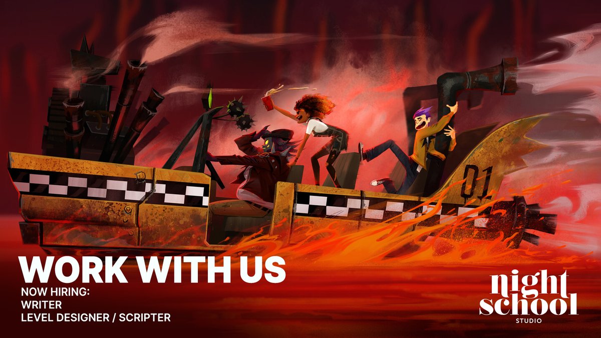 Want to make games that leave a meaningful impact on players? We’re looking for a:
– Writer
– Level Designer / Scripter
– …and even more #gamedev jobs coming soon!

👉 Apply at bit.ly/nightschooljobs
