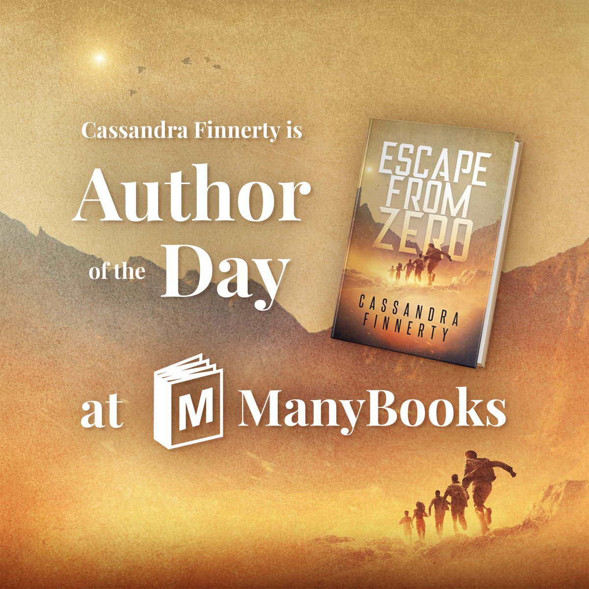 CastleSwanMedia's tweet photo. Congrats to Cassandra Finnerty for being featured as Author of the Day on November 15 by our friends at ManyBooks! Follow @manybooks to see it this Monday! https://t.co/06wcO5rORH